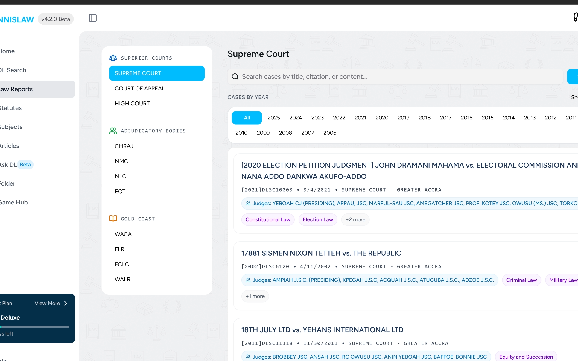 Dennislaw law reports